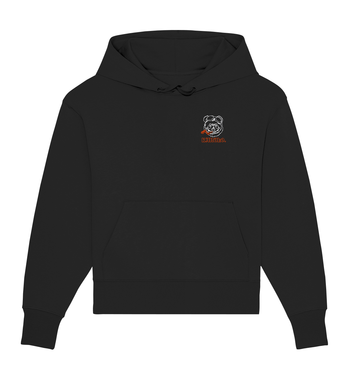 Karulo Outline Panda (STICK - GRAVIS OVERSIZED HOODIE)